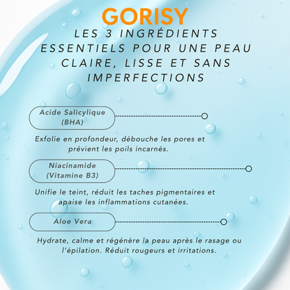 ROLL-ON ANTI POILS INCARNÉS™ barbes, visage, maillot et corps .