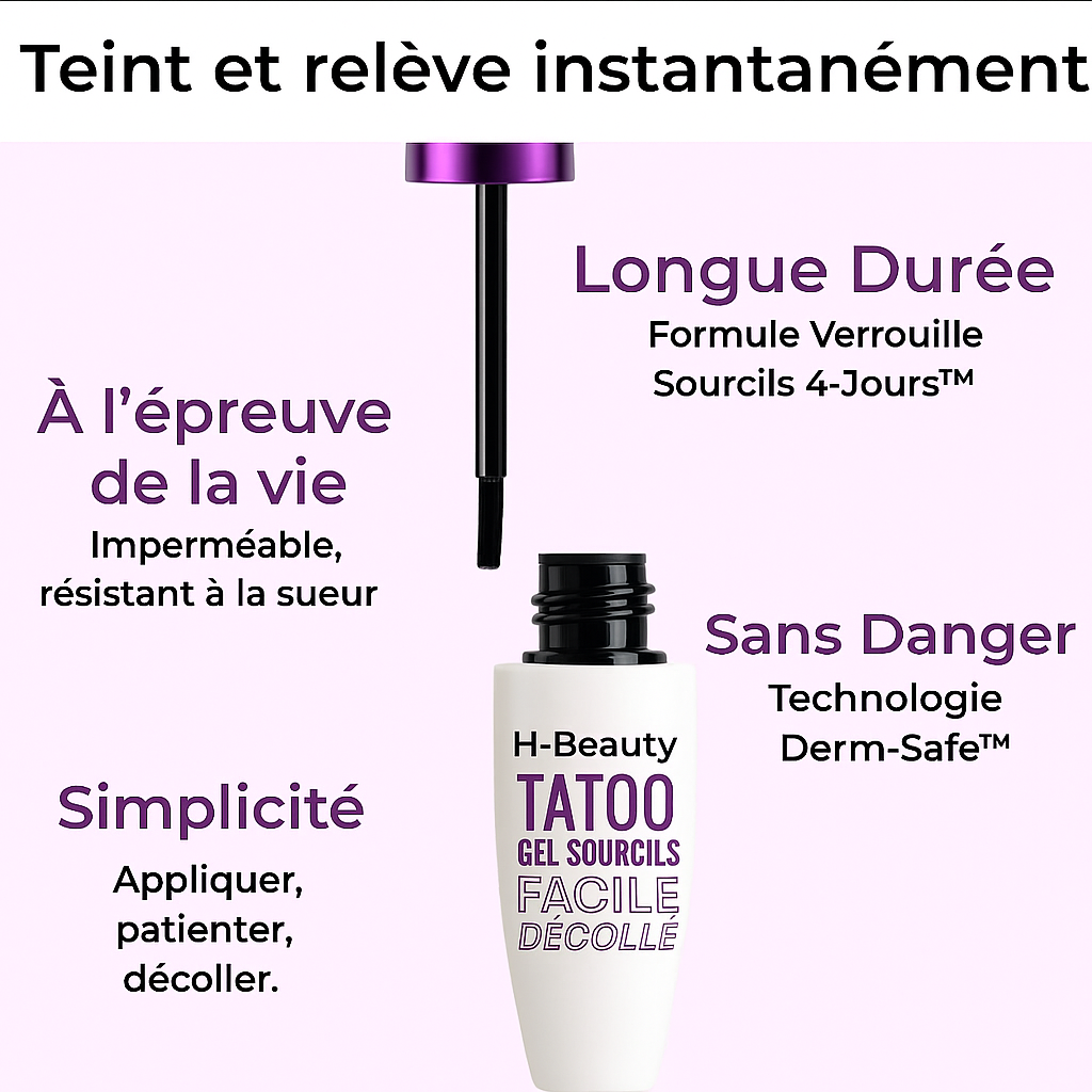 Gel-crème pour sourcils facile à retirer, tenue 3 jours Types Cosmétiques longue tenue, résistants aux bavures, à la transpiration et à l'eau